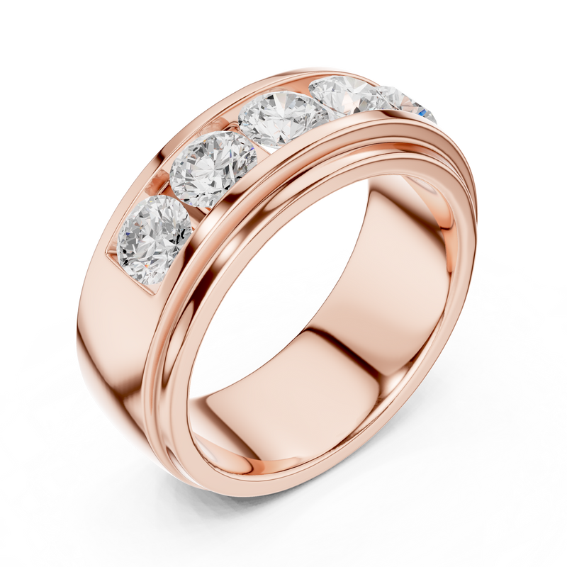 Ladies Ring DDLR-425@7 - Rose Gold - Image