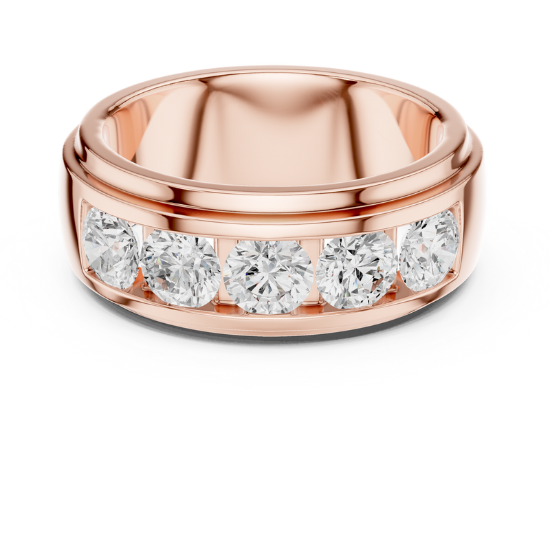 Ladies Ring DDLR-425@7 - Rose Gold - Image