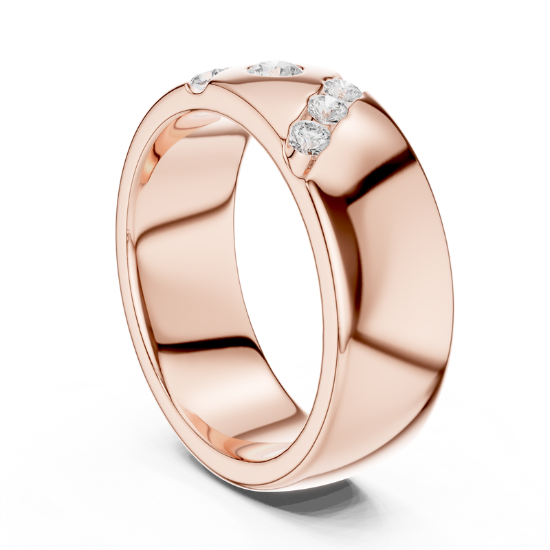 Ladies Ring DDLR-426@7 - Rose Gold - Image