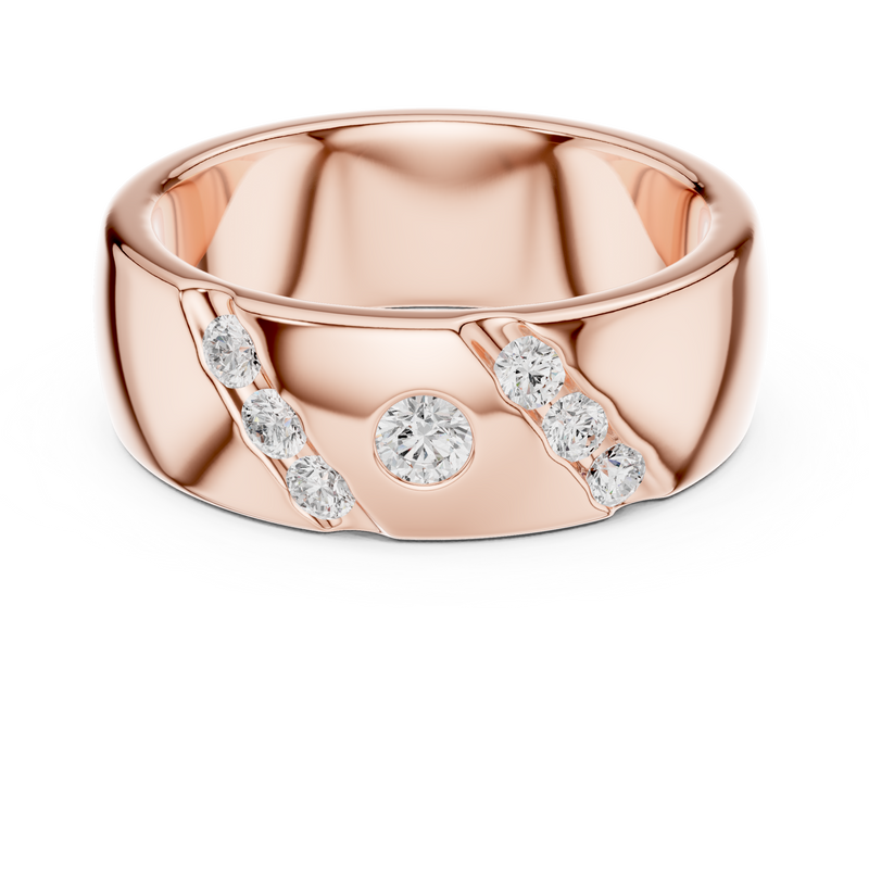 Ladies Ring DDLR-426@7 - Rose Gold - Image