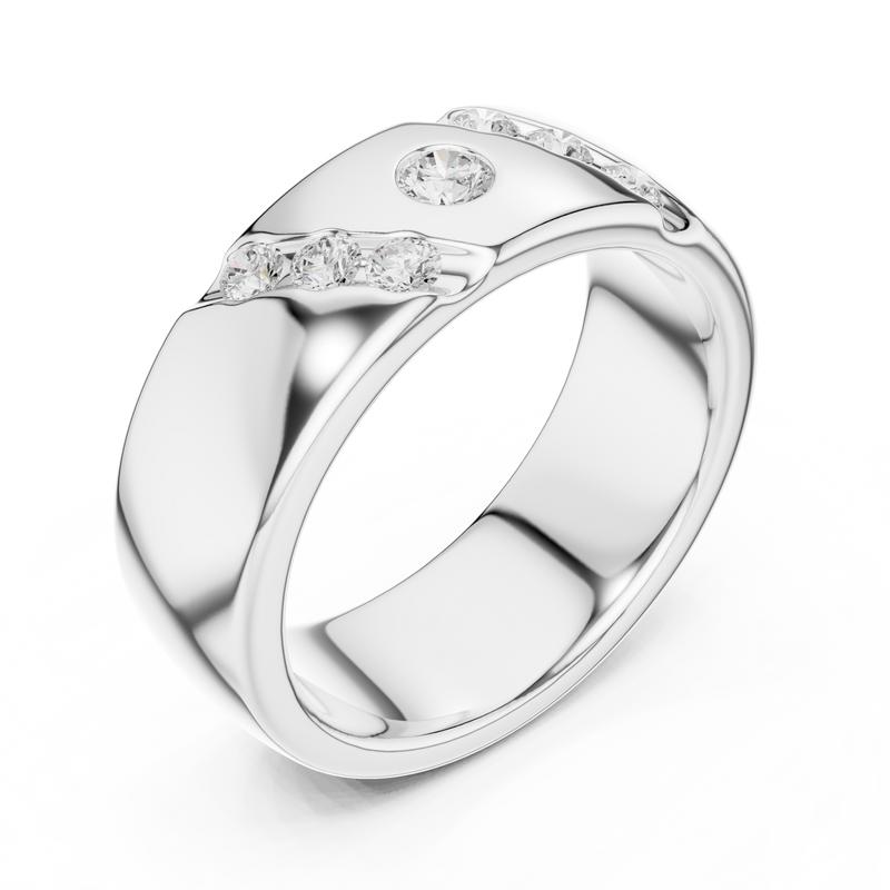 Ladies Ring DDLR-426@7 - White Gold - Image