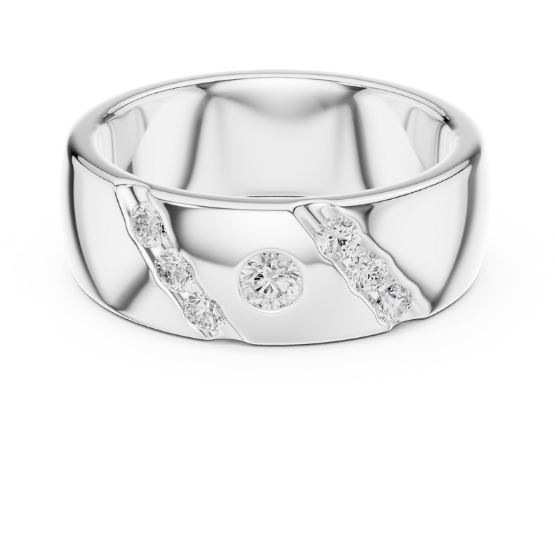 Ladies Ring DDLR-426@7 - White Gold - Image