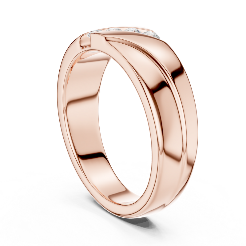 Ladies Ring DDLR-427@7 - Rose Gold - Image