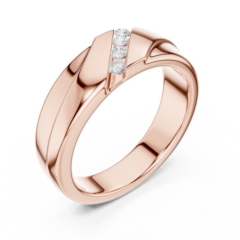 Ladies Ring DDLR-427@7 - Rose Gold - Image