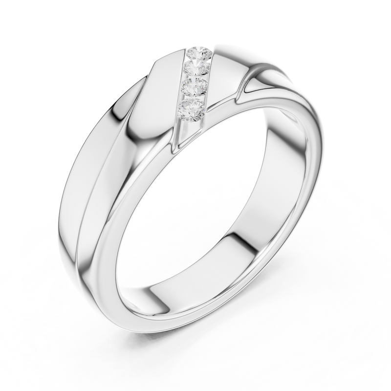 Ladies Ring DDLR-427@7 - White Gold - Image