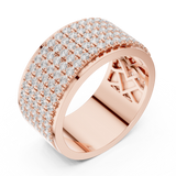 Ladies Ring DDLR-428@7 - Rose Gold - Image