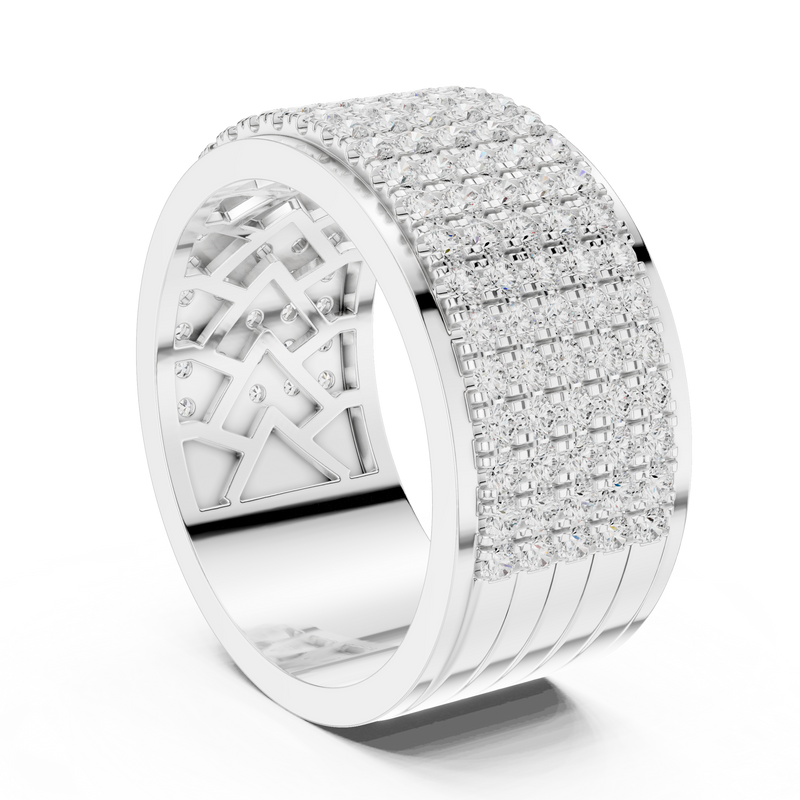 Ladies Ring DDLR-428@7 - White Gold - Image