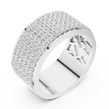 Ladies Ring DDLR-428@7 - White Gold - Image