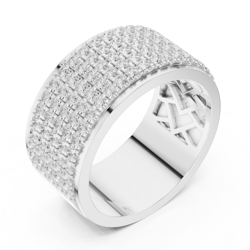 Ladies Ring DDLR-428@7 - White Gold - Image