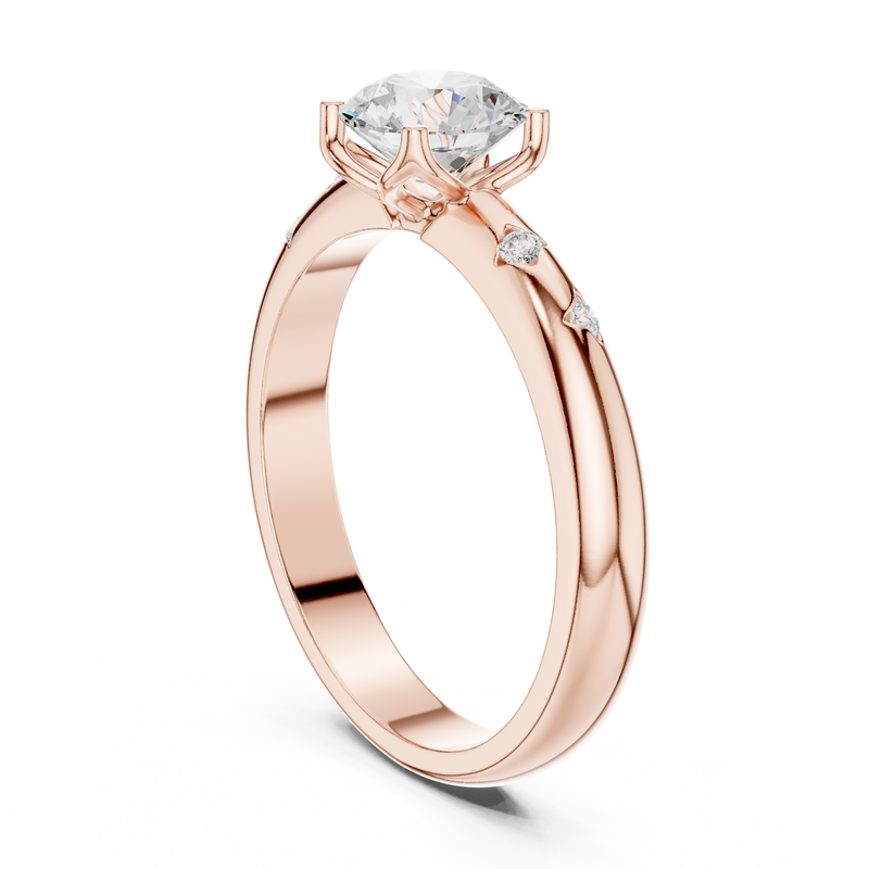 Ladies Ring DDLR-431@7 - Rose Gold - Image