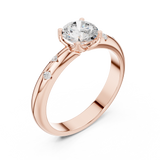 Ladies Ring DDLR-431@7 - Rose Gold - Image
