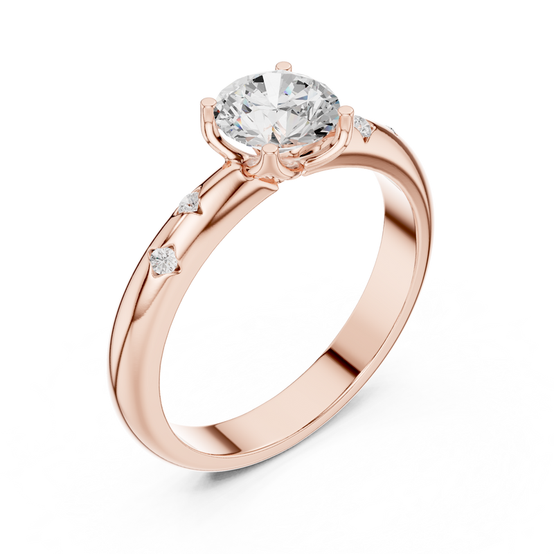 Ladies Ring DDLR-431@7 - Rose Gold - Image