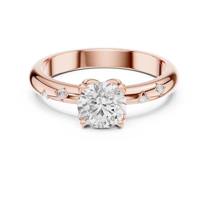 Ladies Ring DDLR-431@7 - Rose Gold - Image