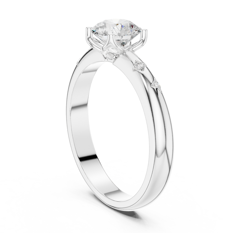 Ladies Ring DDLR-431@7 - White Gold - Image