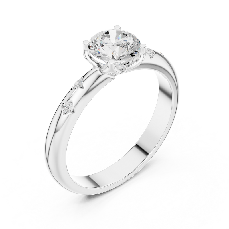 Ladies Ring DDLR-431@7 - White Gold - Image