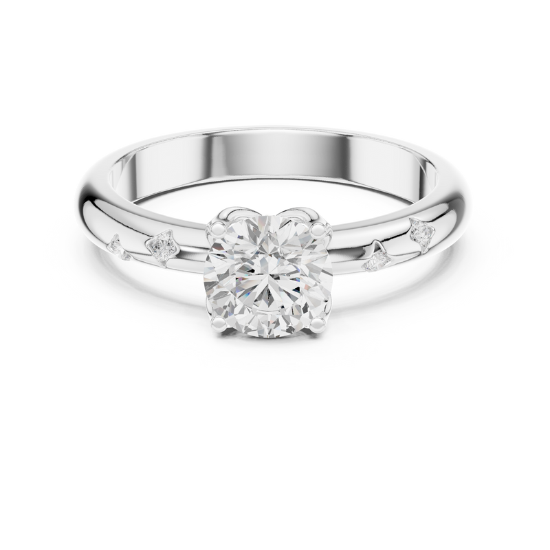 Ladies Ring DDLR-431@7 - White Gold - Image