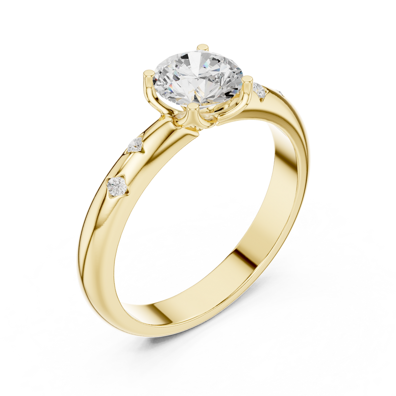 Ladies Ring DDLR-431@7 - Yellow Gold - Image