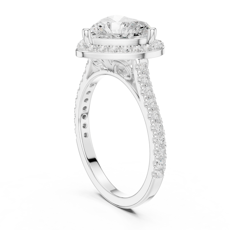 Ladies Ring DDLR-432@7 - White Gold - Image