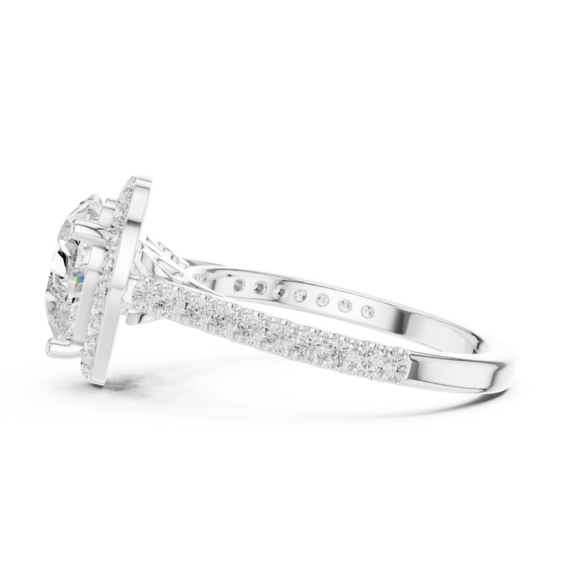 Ladies Ring DDLR-432@7 - White Gold - Image
