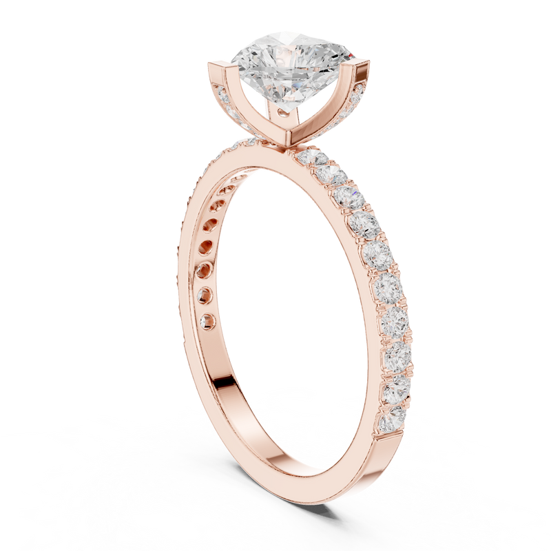 Ladies Ring DDLR-433@7 - Rose Gold - Image