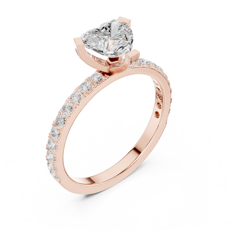 Ladies Ring DDLR-433@7 - Rose Gold - Image