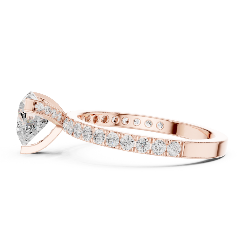 Ladies Ring DDLR-433@7 - Rose Gold - Image