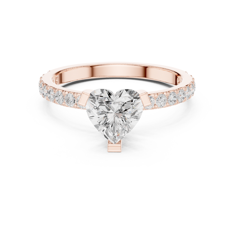 Ladies Ring DDLR-433@7 - Rose Gold - Image