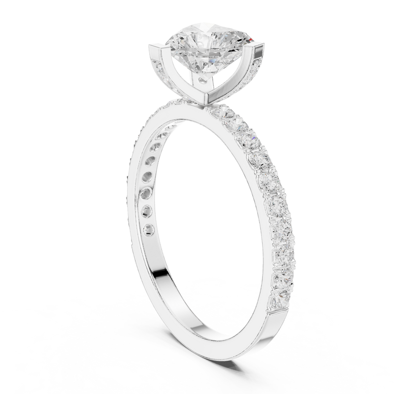 Ladies Ring DDLR-433@7 - White Gold - Image