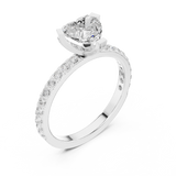 Ladies Ring DDLR-433@7 - White Gold - Image