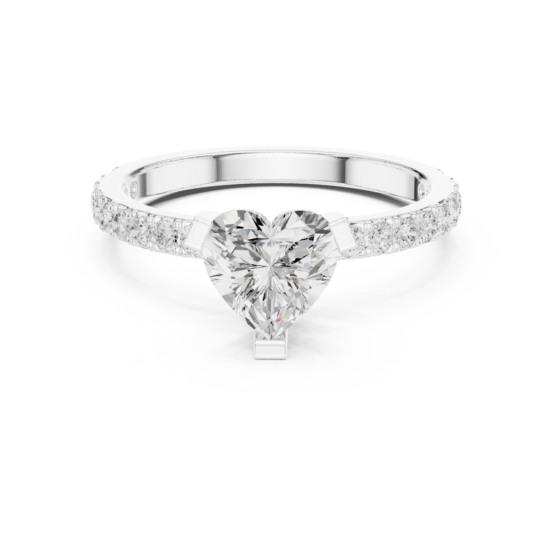 Ladies Ring DDLR-433@7 - White Gold - Image