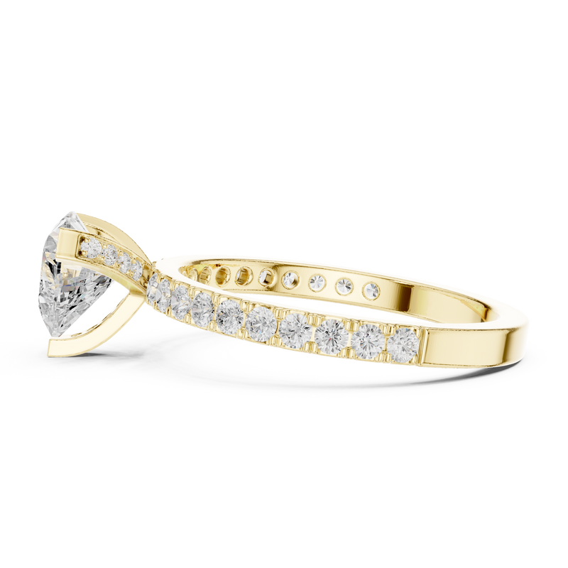 Ladies Ring DDLR-433@7 - Yellow Gold - Image