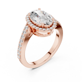 Ladies Ring DDLR-434@7 - Rose Gold - Image