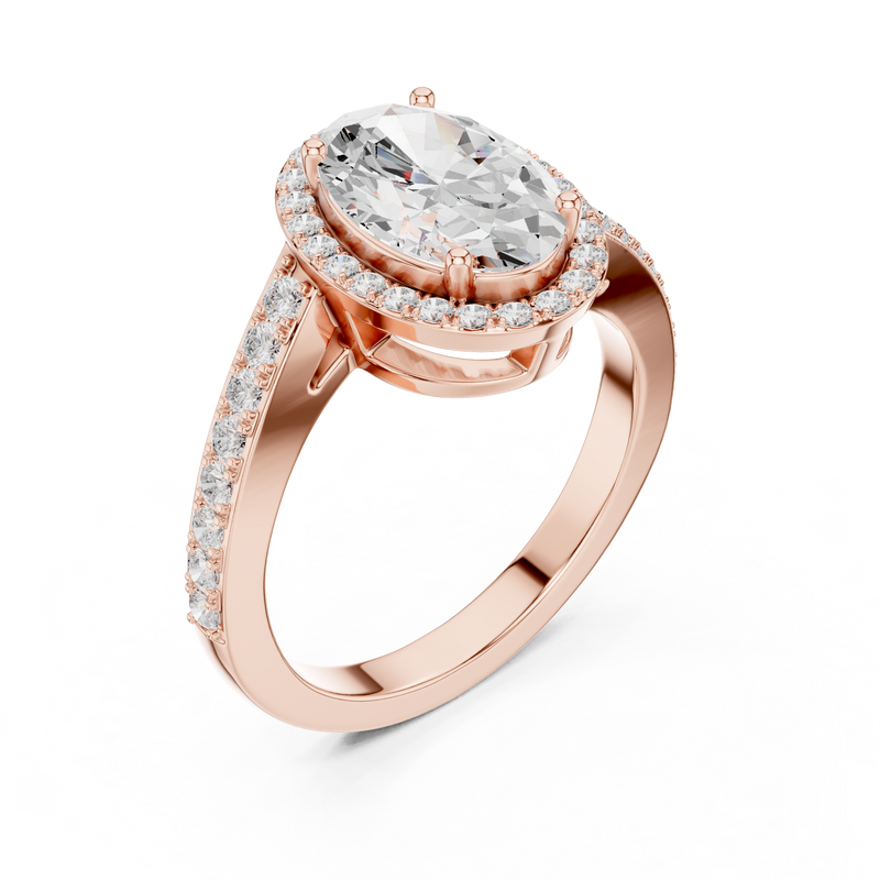 Ladies Ring DDLR-434@7 - Rose Gold - Image