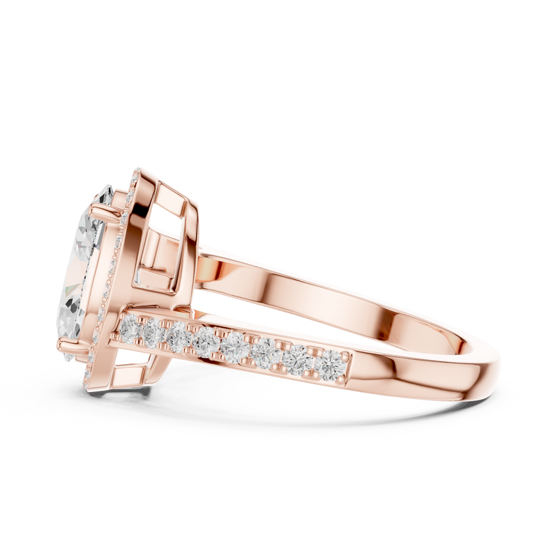 Ladies Ring DDLR-434@7 - Rose Gold - Image