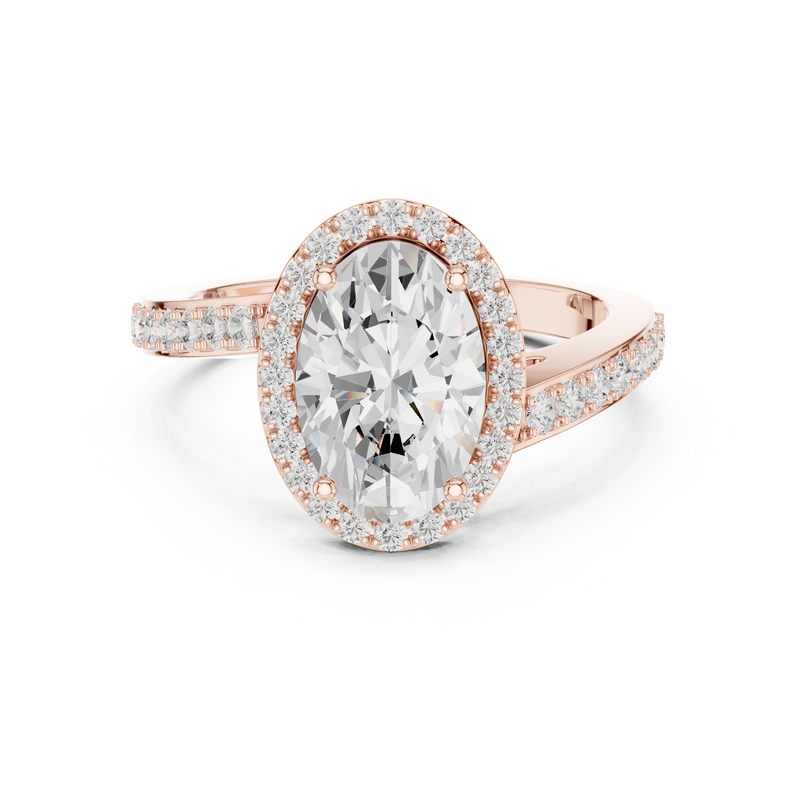 Ladies Ring DDLR-434@7 - Rose Gold - Image