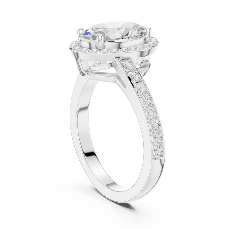 Ladies Ring DDLR-434@7 - White Gold - Image