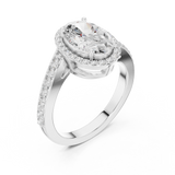 Ladies Ring DDLR-434@7 - White Gold - Image