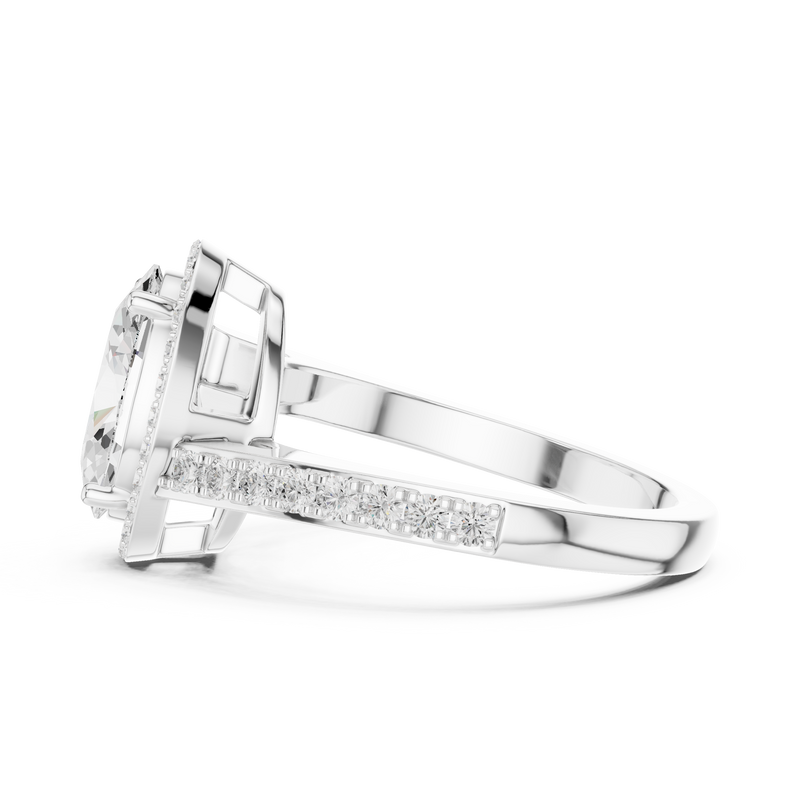 Ladies Ring DDLR-434@7 - White Gold - Image