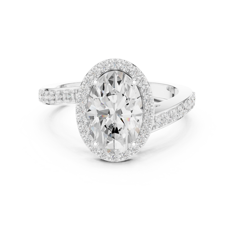 Ladies Ring DDLR-434@7 - White Gold - Image