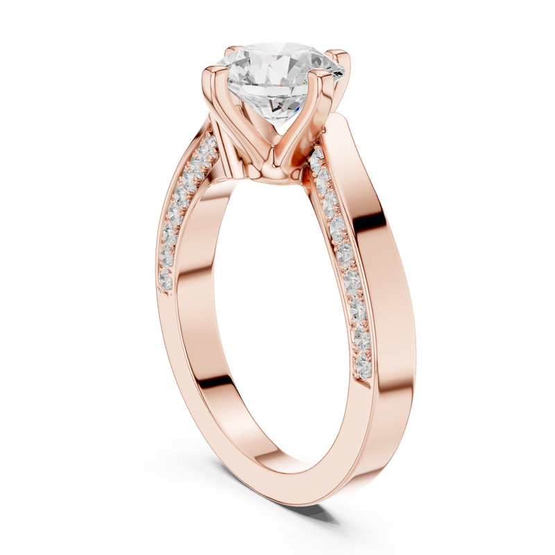Ladies Ring DDLR-435@7 - Rose Gold - Image