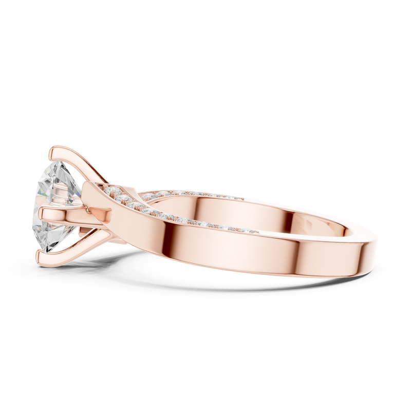 Ladies Ring DDLR-435@7 - Rose Gold - Image