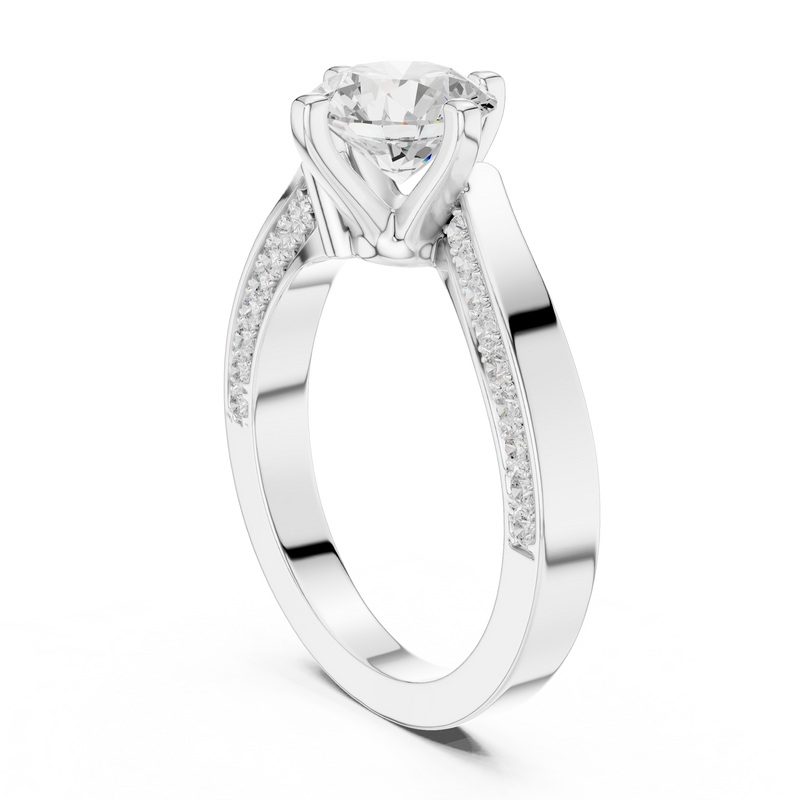 Ladies Ring DDLR-435@7 - White Gold - Image