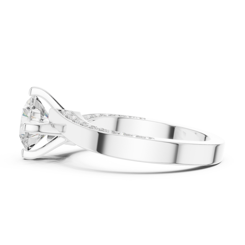 Ladies Ring DDLR-435@7 - White Gold - Image