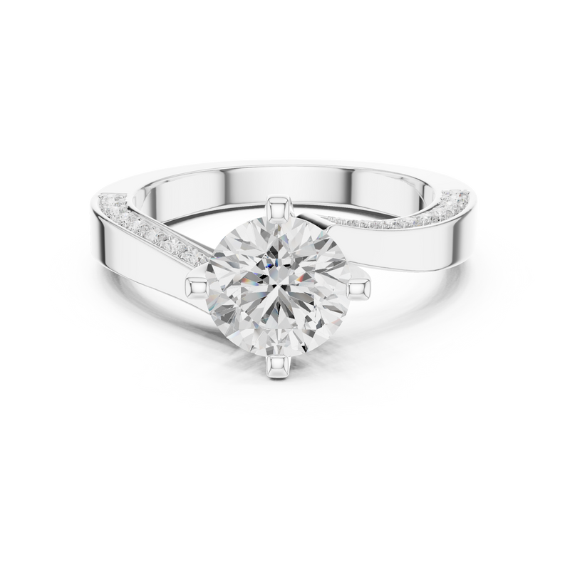 Ladies Ring DDLR-435@7 - White Gold - Image