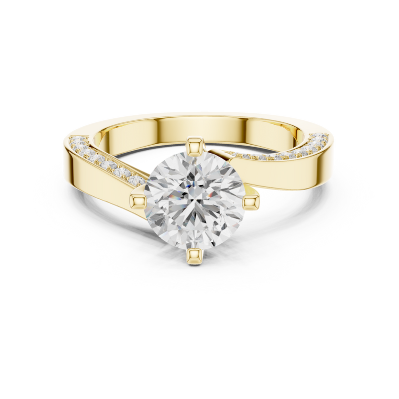 Ladies Ring DDLR-435@7 - Yellow Gold - Image