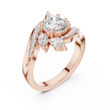 Ladies Ring DDLR-436@7 - Rose Gold - Image
