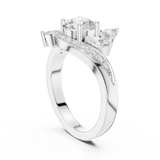 Ladies Ring DDLR-436@7 - White Gold - Image