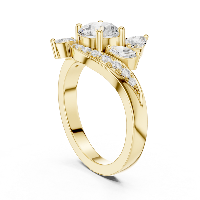 Ladies Ring DDLR-436@7 - Yellow Gold - Image