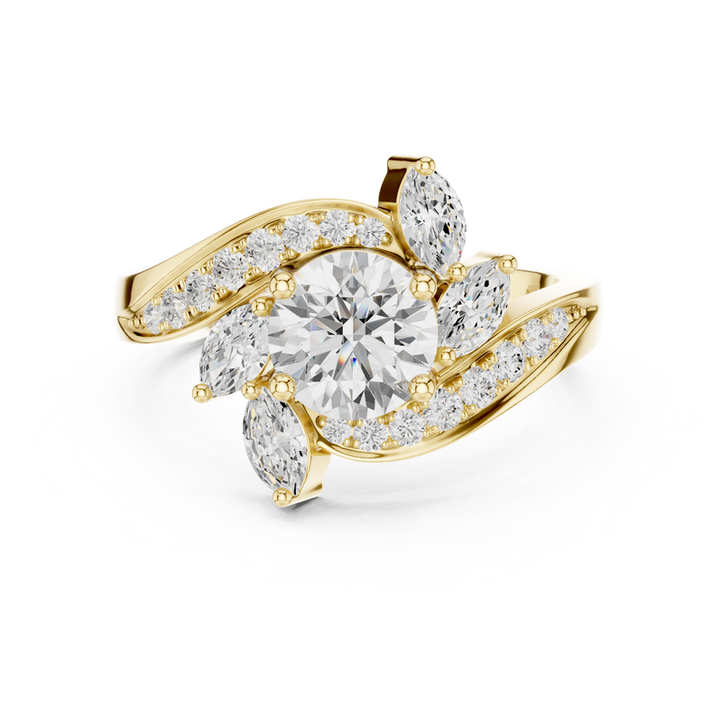 Ladies Ring DDLR-436@7 - Yellow Gold - Image