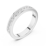 Ladies Ring DDLR-437@7 - White Gold - Image